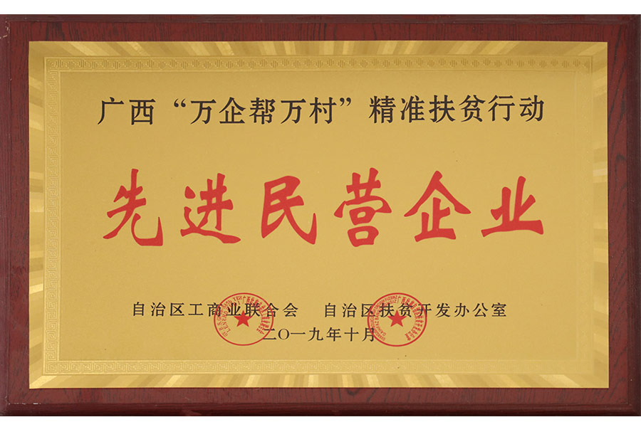 廣西“萬(wàn)企幫萬(wàn)村”精準(zhǔn)扶貧行動(dòng)先進(jìn)民營(yíng)企業(yè)